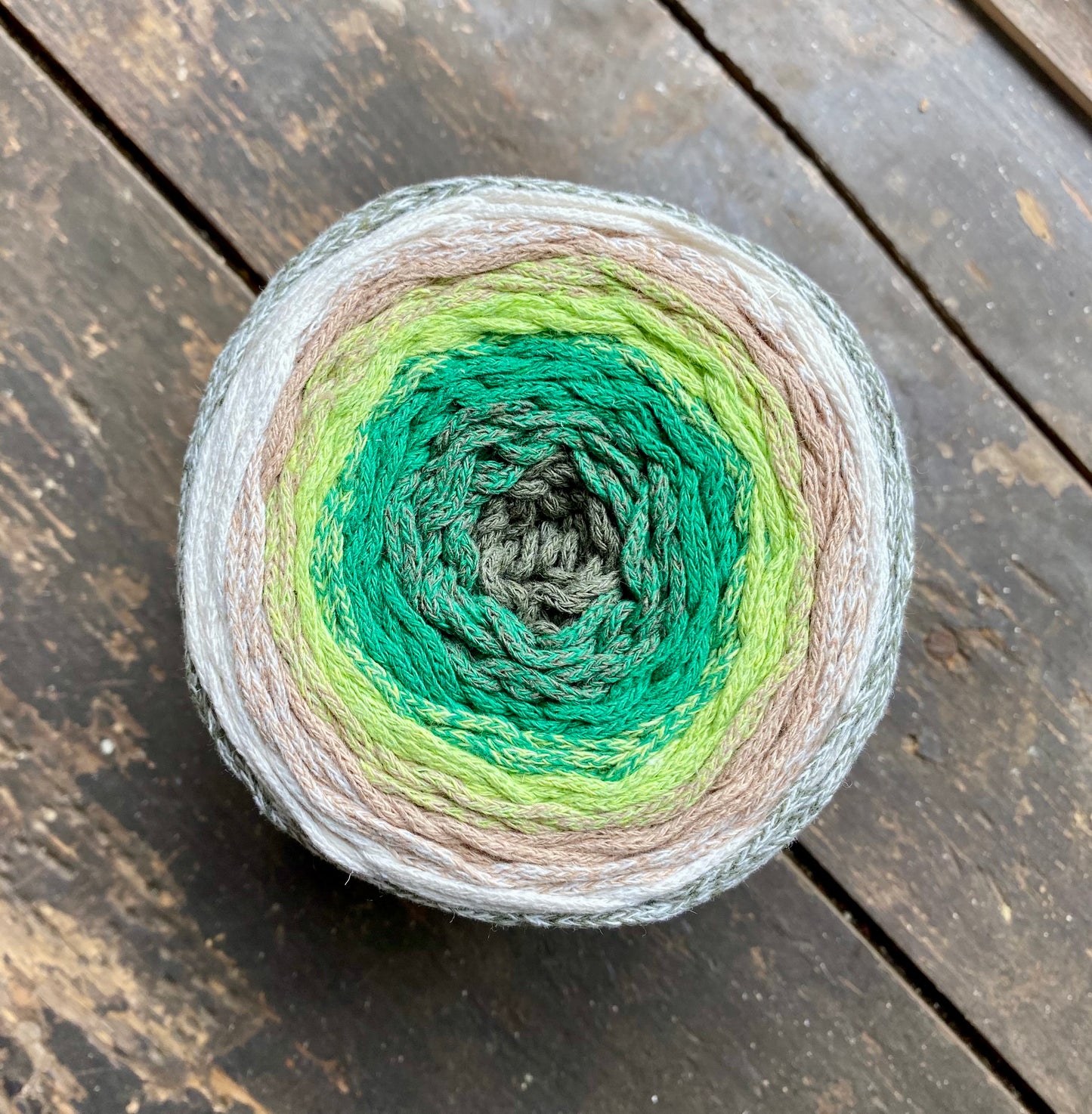 Large multi coloured crochet basket