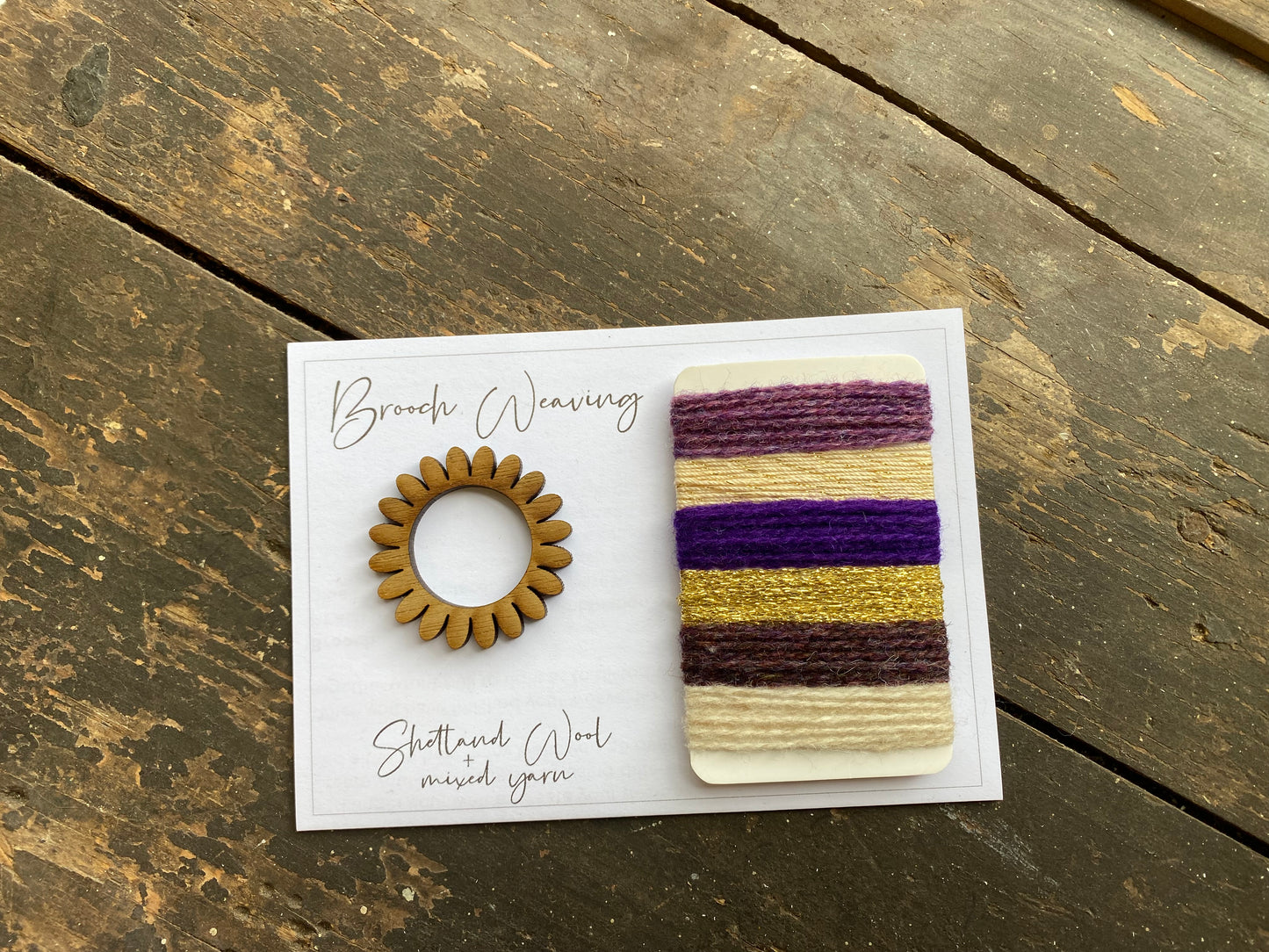 Flower/Circle Weaving Brooch Kit