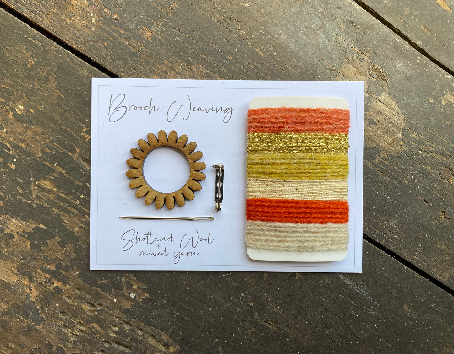 Flower/Circle Weaving Brooch Kit