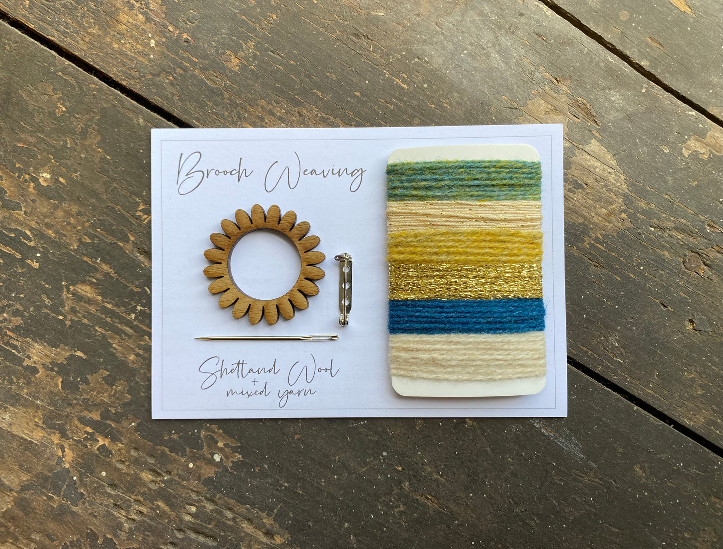 Flower/Circle Weaving Brooch Kit