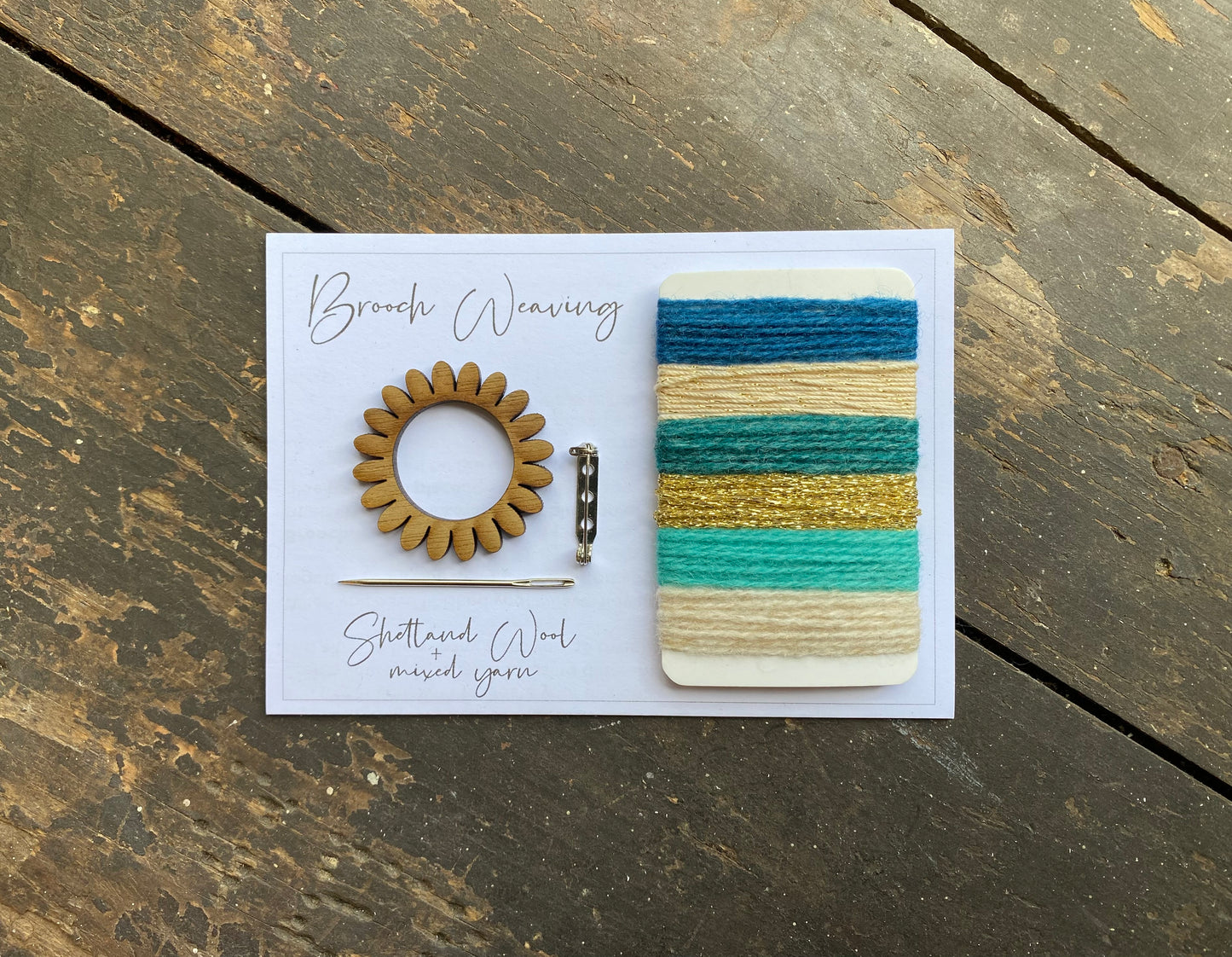 Flower/Circle Weaving Brooch Kit