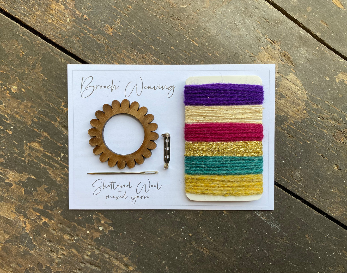 Flower/Circle Weaving Brooch Kit