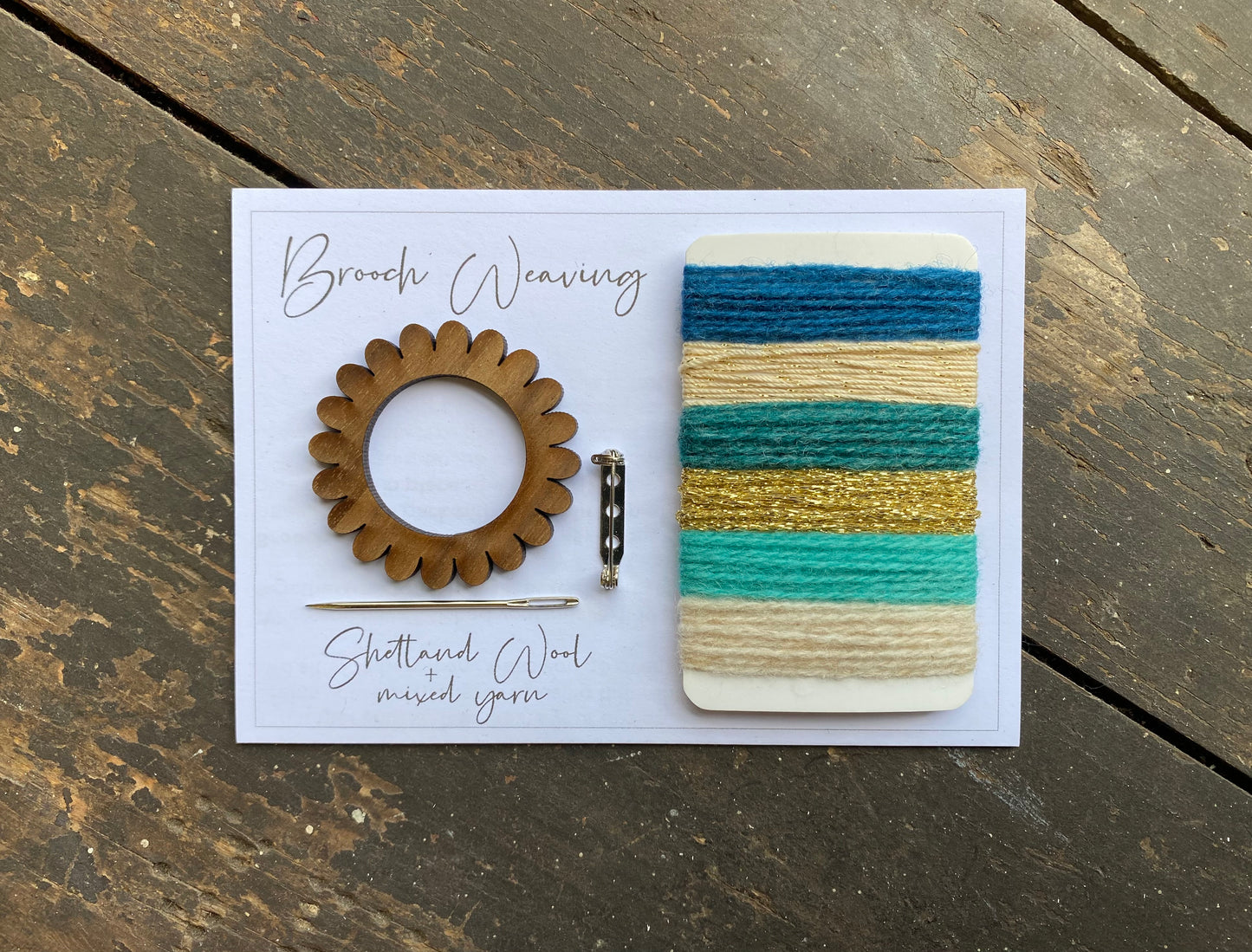 Flower/Circle Weaving Brooch Kit