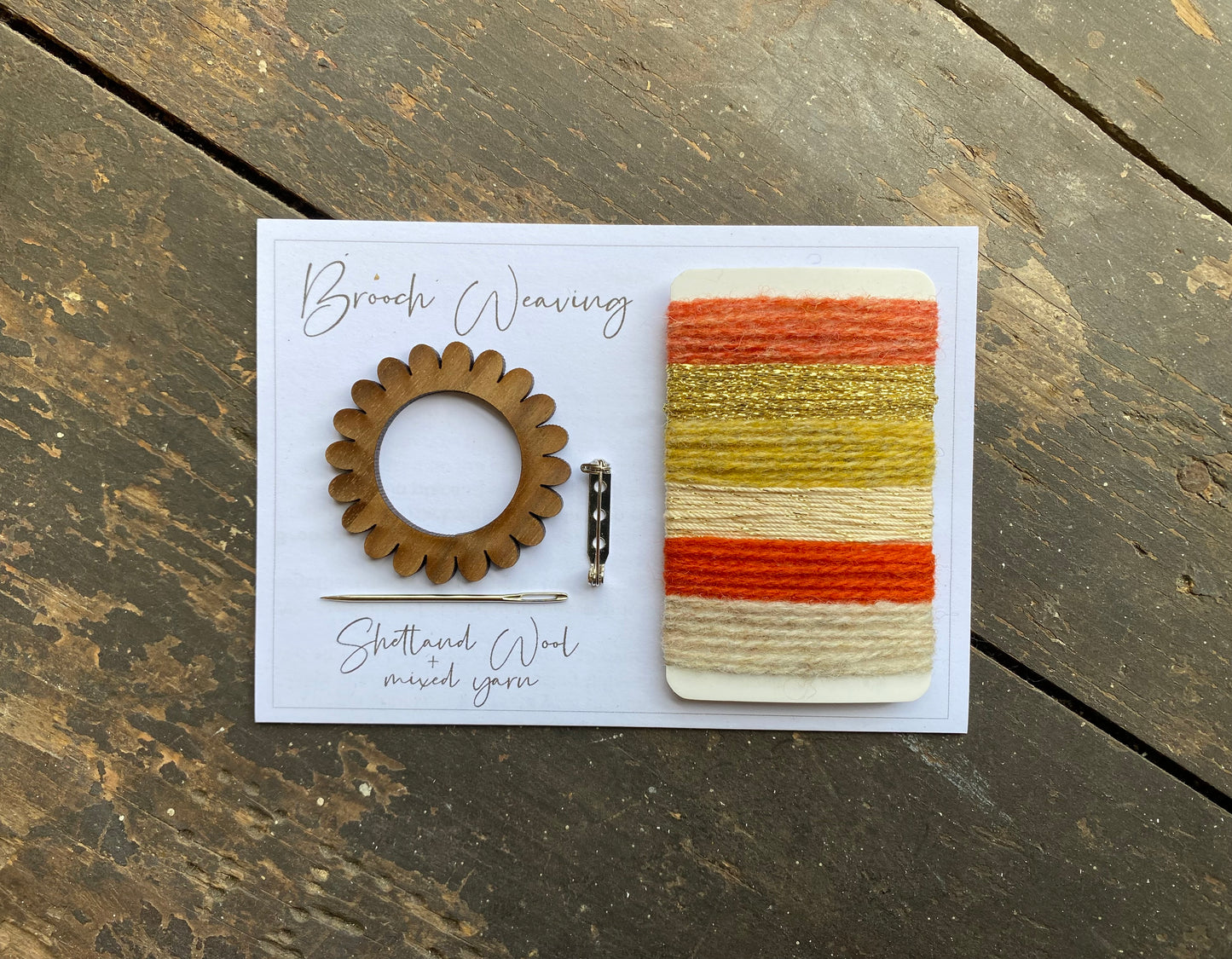 Flower/Circle Weaving Brooch Kit