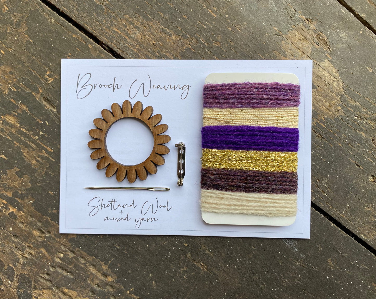 Flower/Circle Weaving Brooch Kit