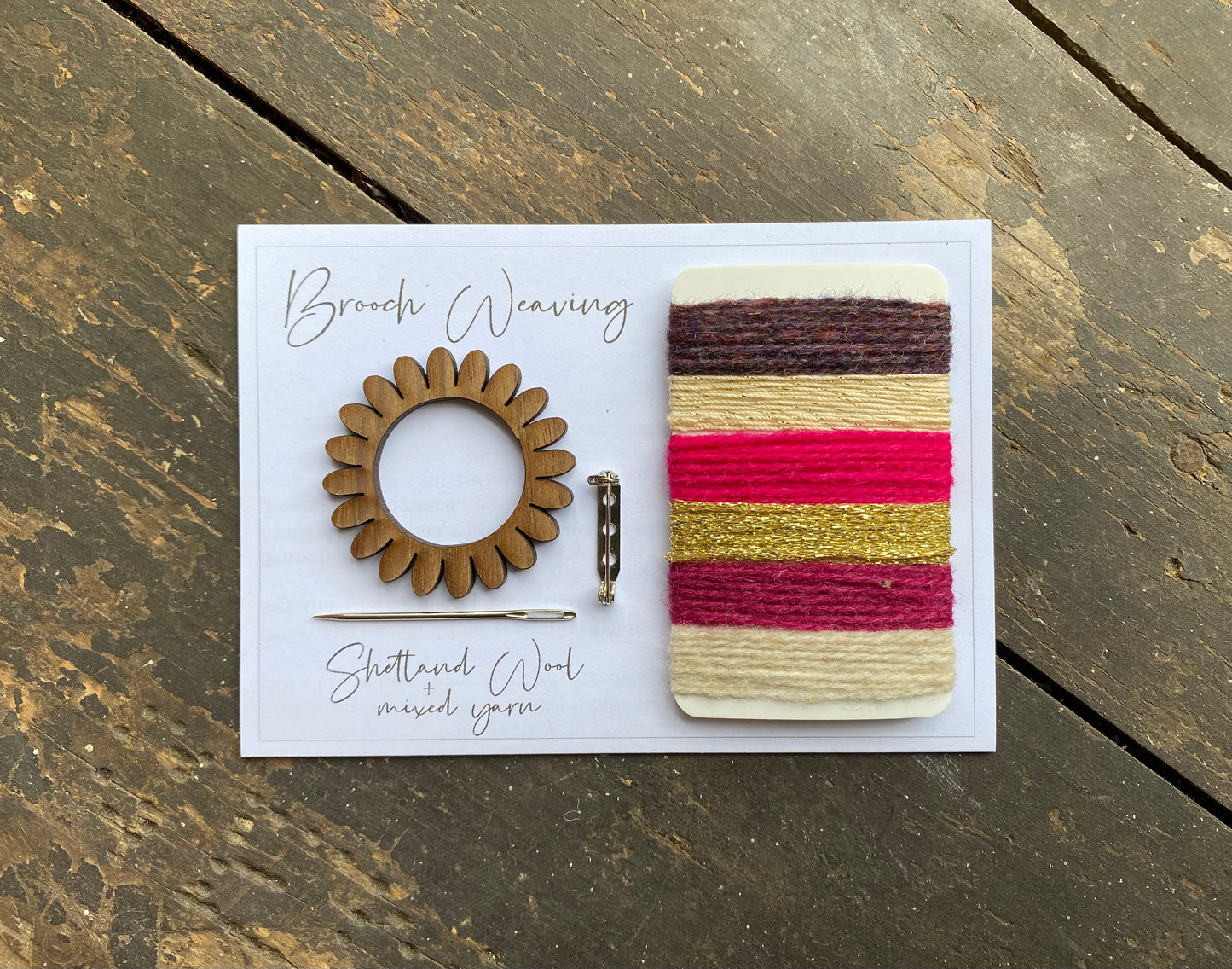Flower/Circle Weaving Brooch Kit