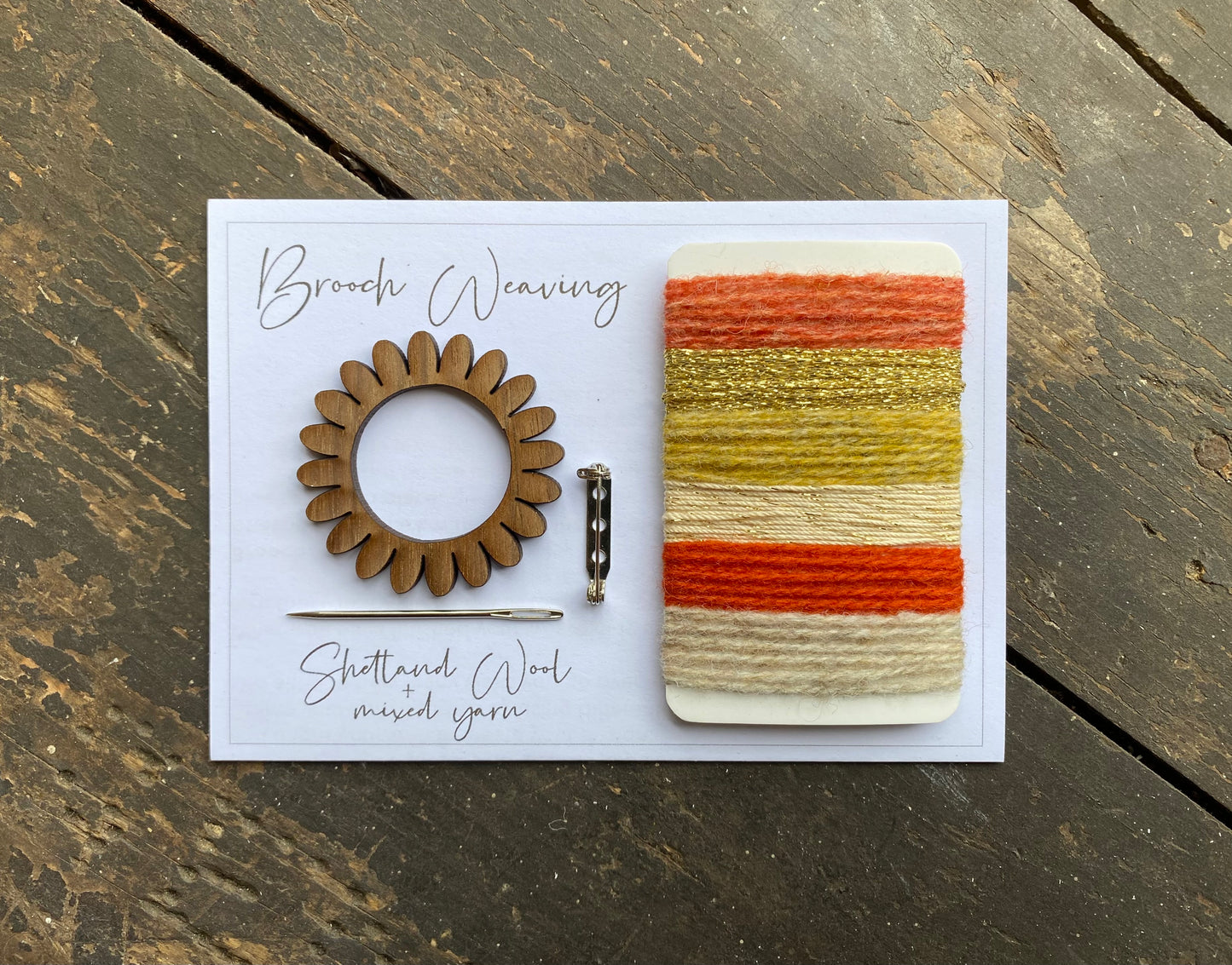 Flower/Circle Weaving Brooch Kit