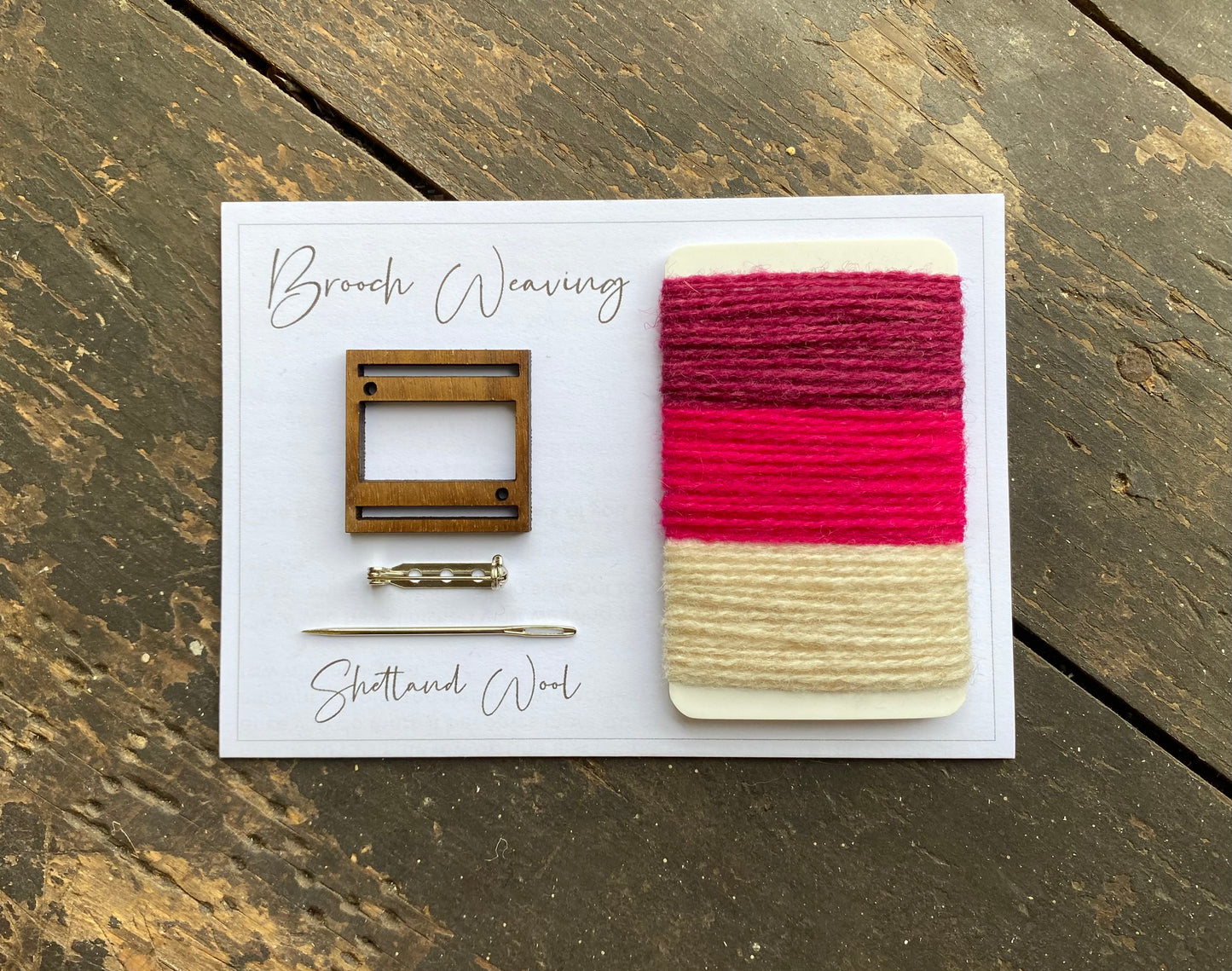 Square Brooch Weaving Kit