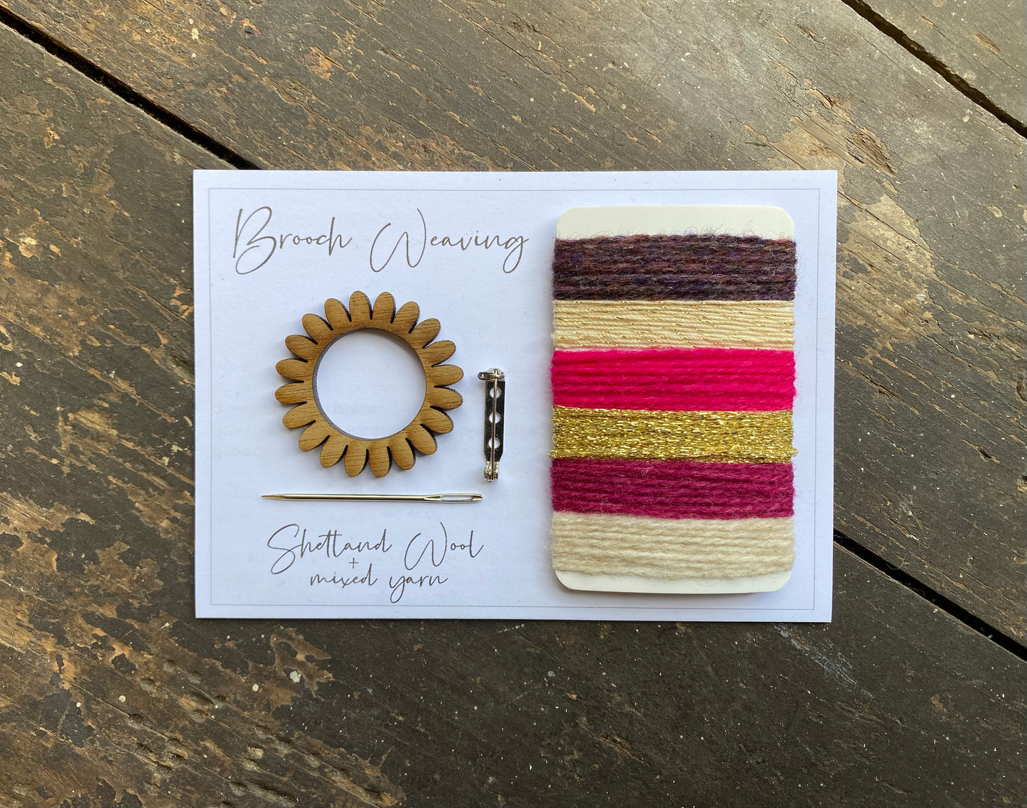 Flower/Circle Weaving Brooch Kit