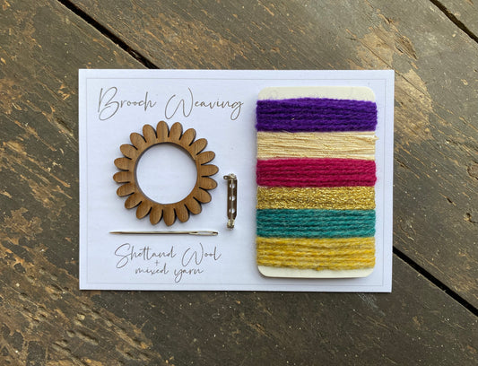 Flower/Circle Weaving Brooch Kit