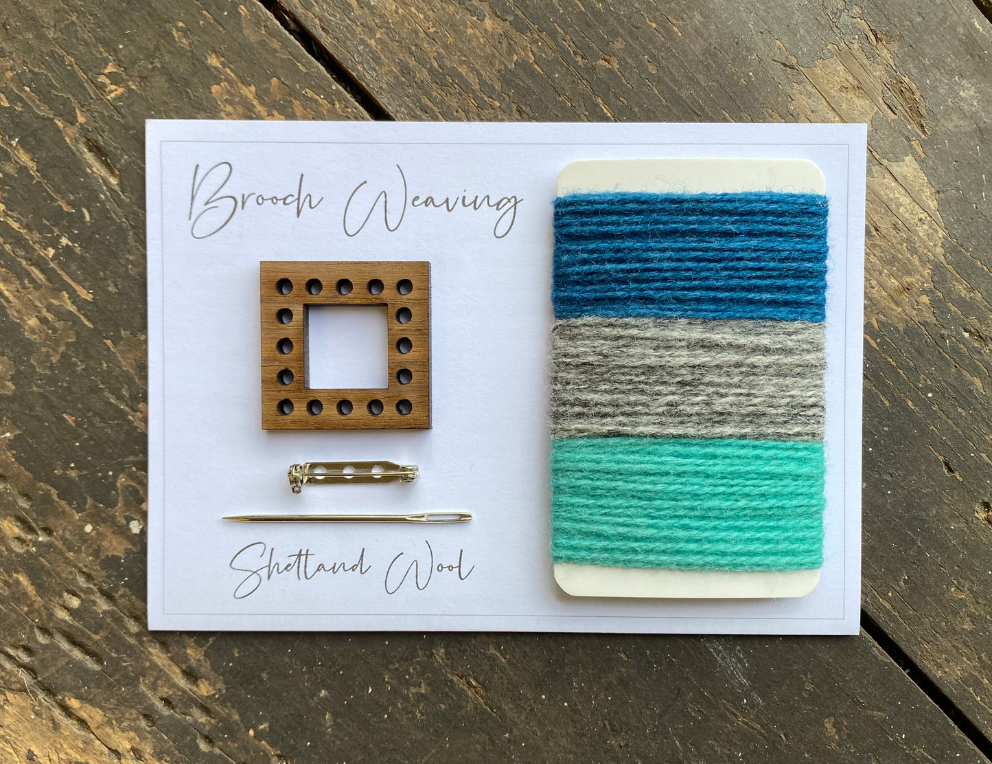 Wrap weaving brooch