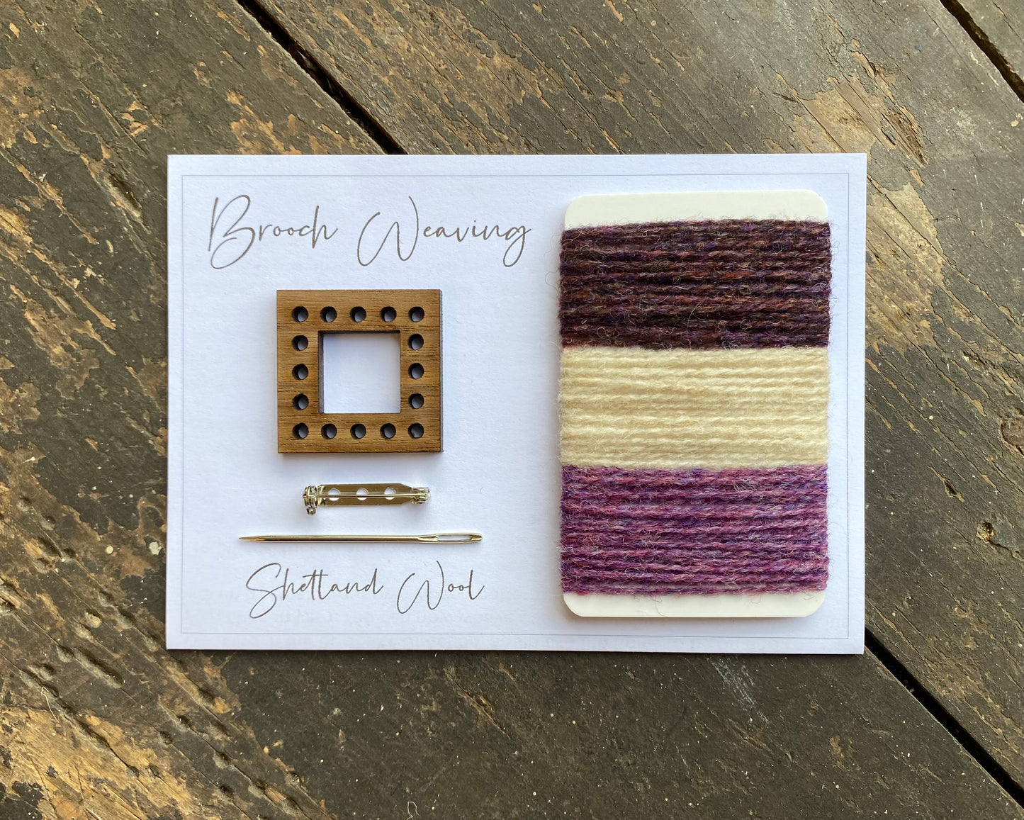 Wrap weaving brooch