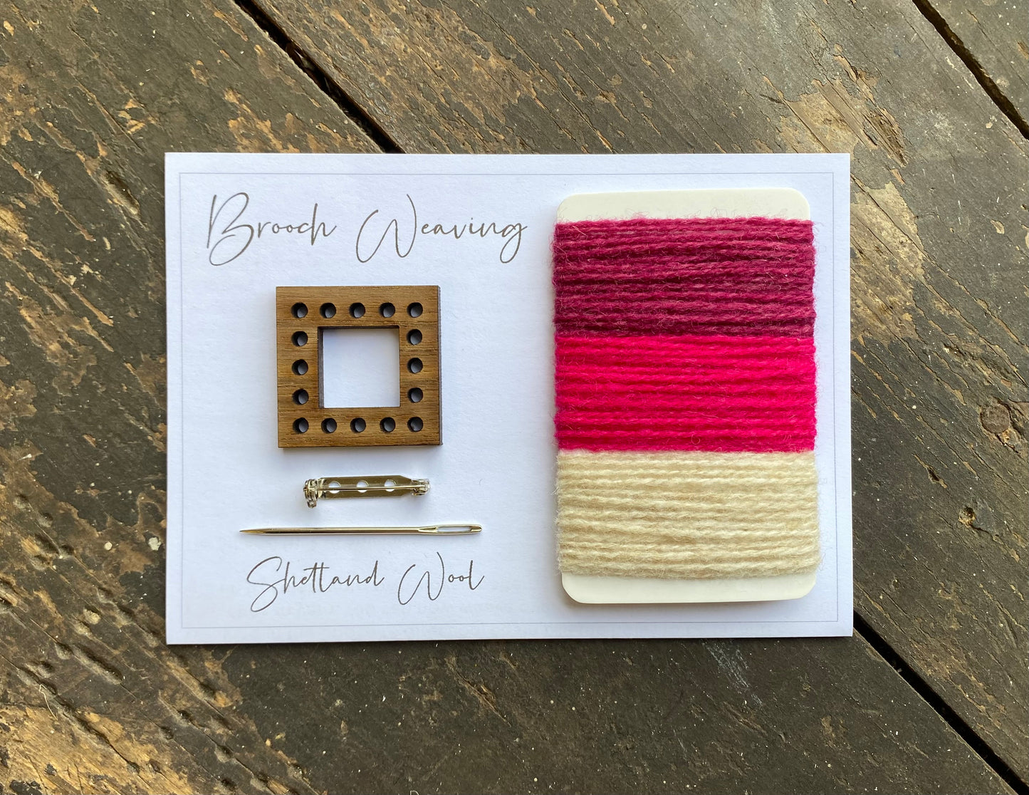 Wrap weaving brooch