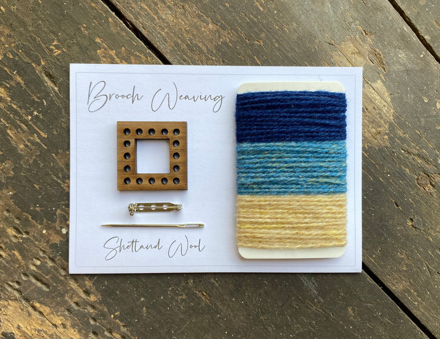 Wrap weaving brooch