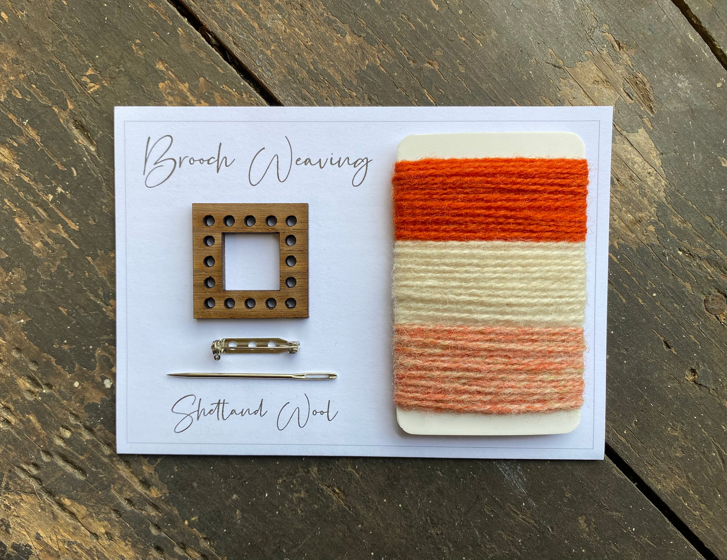 Wrap weaving brooch