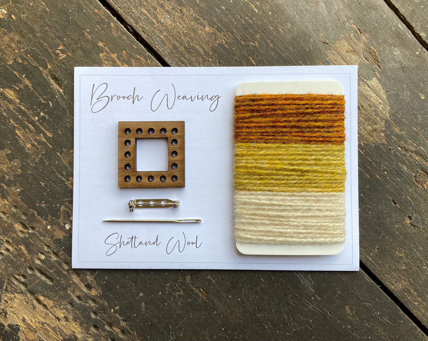 Wrap weaving brooch