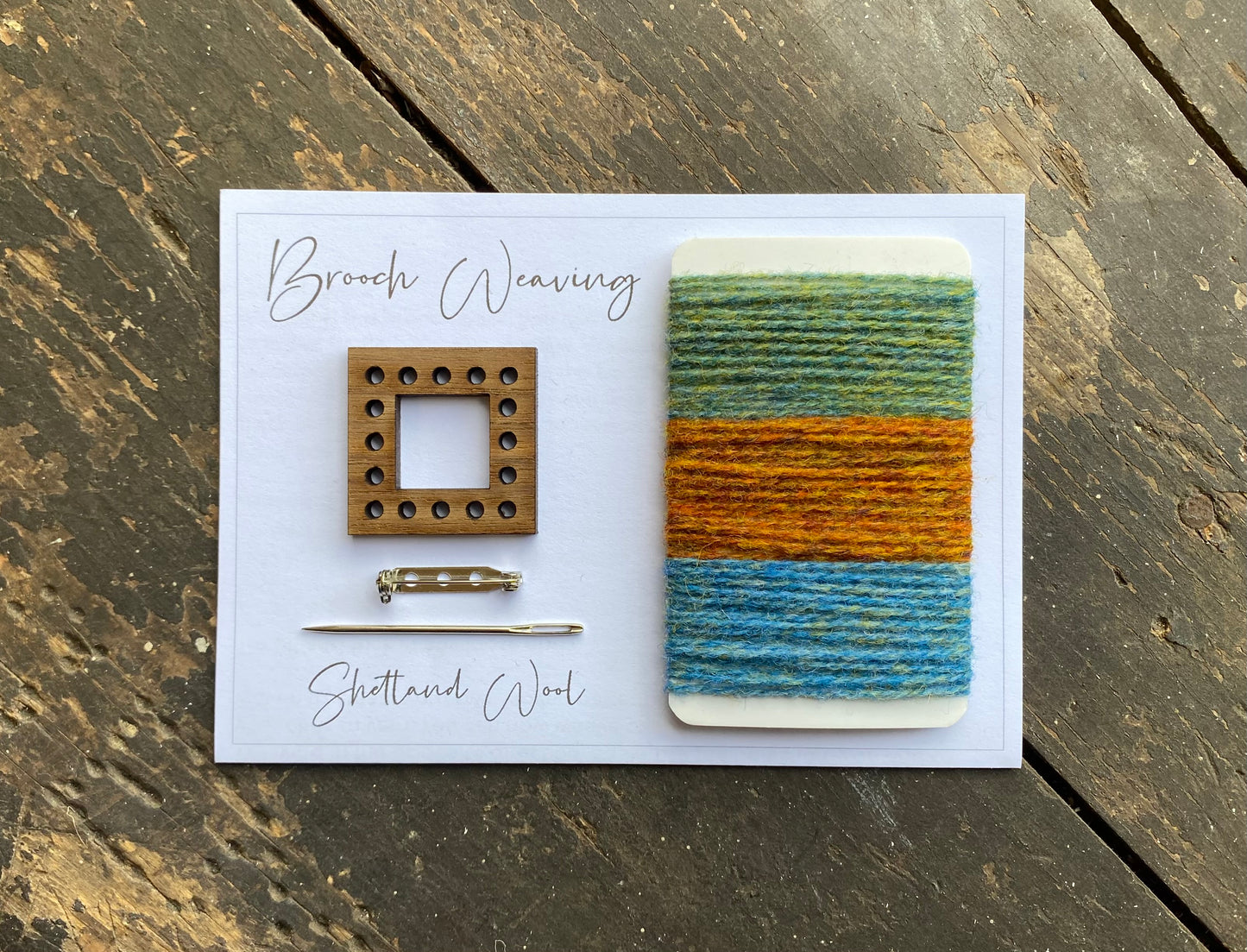 Wrap weaving brooch